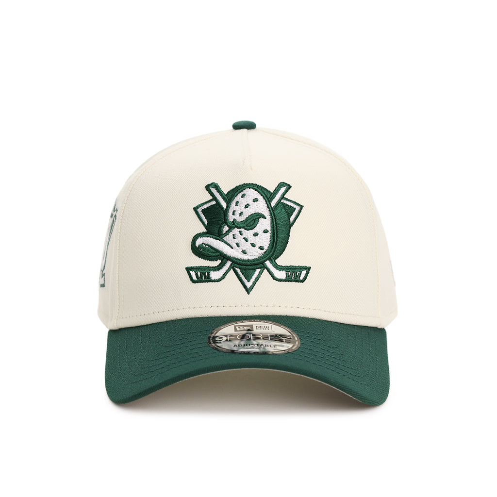 Anaheim Ducks Chrome Green 2 Tone 30th Anniversary SP NHL 9Forty A-Frame Snapback