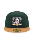 Anaheim Ducks Green Bronze 2 Tone Team Wordmark SP 59Fifty Fitted