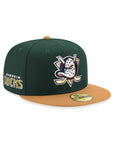Anaheim Ducks Green Bronze 2 Tone Team Wordmark SP 59Fifty Fitted