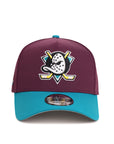 Anaheim Ducks Plum Teal 2 Tone 10th Anniversary SP NHL 9Forty A-Frame Snapback