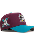 Anaheim Ducks Plum Teal 2 Tone 10th Anniversary SP NHL 9Forty A-Frame Snapback
