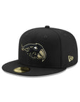 Pericos De Puebla Club De Beisbol Black Gold 59Fifty Fitted