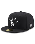 East Los Angeles Dodgers Black On White 59Fifty Fitted