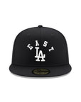 East Los Angeles Dodgers Black On White 59Fifty Fitted