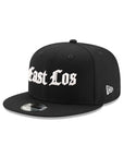 East Los Angeles Black on White Old English 9Fifty Snapback