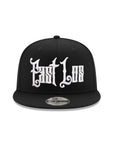 East Los Old English Graffiti Font Black on White 9Fifty Snapback
