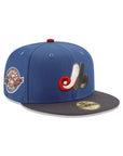 Montreal Expos Indigo Graphite 2 Tone 25th Anniversary SP 59Fifty Fitted