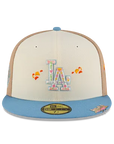 Los Angeles Dodgers Chrome Tri Color Day Of The Dead SP 59Fifty Fitted