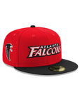 Atlanta Falcons Red Black 2 Tone Retro Falcon SP 59Fifty Fitted