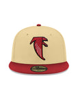 Atlanta Falcons Vegas Gold Red 2 Tone 25th Anniversary SP 59Fifty Fitted