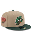 Lehigh Valley Iron Pigs Camel Dark Green 2 Tone International League SP MiLB 59Fifty Fitted