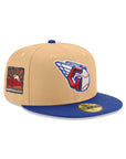 Cleveland Guardians Candied Pecan Blue 2 Tone Goodyear Ballpark SP 59Fifty Fitted