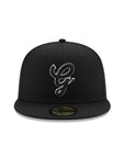 Generales De Durango Club De Beisbol Black On Black White Outline 59Fifty Fitted