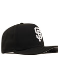 San Francisco Giants Black On White 9Fifty A-Frame Snapback