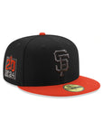 San Francisco Giants Black Orange 2 Tone 20th Anniversary SP 59Fifty Fitted