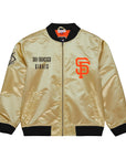 Mitchell & Ness San Francisco Giants Lightweight Gold Satin Jacket
