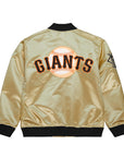 Mitchell & Ness San Francisco Giants Lightweight Gold Satin Jacket