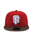 San Francisco Giants Dark Red Walnut 2 Tone 2000 Inaugural Season SP 59Fifty Fitted