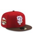 San Francisco Giants Dark Red Walnut 2 Tone 2000 Inaugural Season SP 59Fifty Fitted