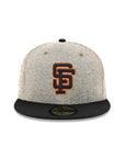 San Francisco Giants Terry Heather Black 2 Tone 50th Anniversary SP 59Fifty Fitted