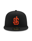 San Francisco Giants Upside Down Black 59Fifty Fitted