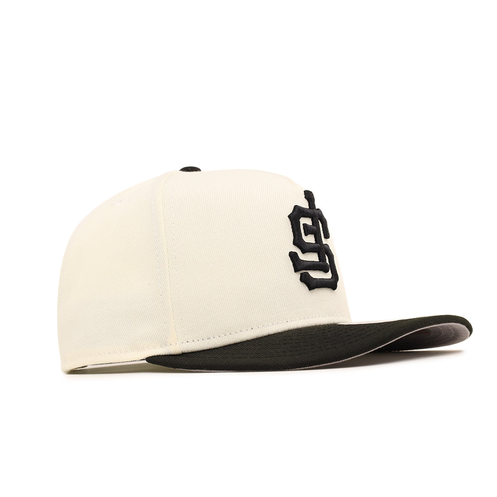 San Francisco Giants Upside Down Chrome Black 2 Tone 9Fifty A-Frame Snapback