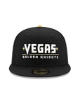 Las Vegas Golden Knights Wordmark Inaugural Season SP NHL Black 59Fifty Fitted