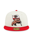 Fresno Grizzlies Chrome Red 2 Tone Bear Flag SP MiLB 59Fifty Fitted