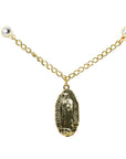 CrownMinded Virgin Mary Virgen De Guadalupe Cap Chain Pin