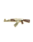 CrownMinded Gold And Brown AK47 Cap Pin