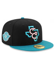 Corpus Christi Hooks Black Aqua Astros City Connect SP 59Fifty Fitted