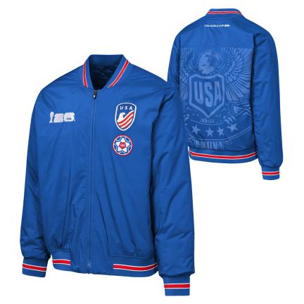 USA FIFA World Cup 2026 Road To Victory Flight Jacket - Blue