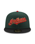 Cleveland Indians Dark Green Black 2 Tone Jacobs Field Inaugural Season SP 59Fifty Fitted