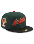 Cleveland Indians Dark Green Black 2 Tone Jacobs Field Inaugural Season SP 59Fifty Fitted