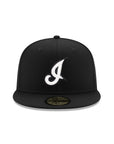 Cleveland Indians Black on White 59Fifty Fitted
