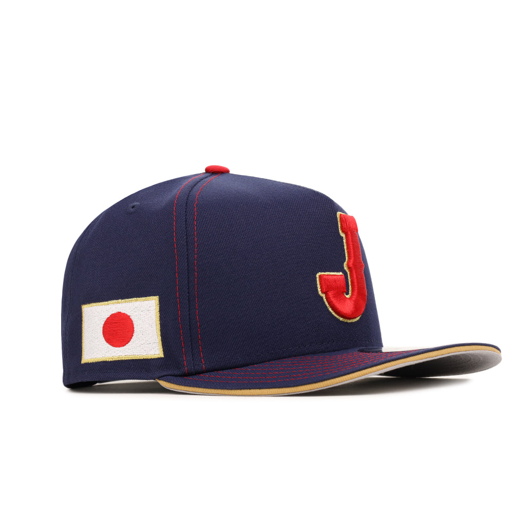 (新品)2026 WBC 日本代表 NEW ERA 9FIFTY キャップ New Era WBC 2026 Japan Samurai Hat 9FIFTY A-FRAME SNAPBACK Navy Mt