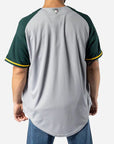 Pericos De Puebla Club De Beisbol LMB Gray Green Away Jersey