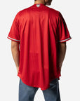 Diablos Rojos Del Mexico Club De Beisbol LMB Red Pinstripe Jersey