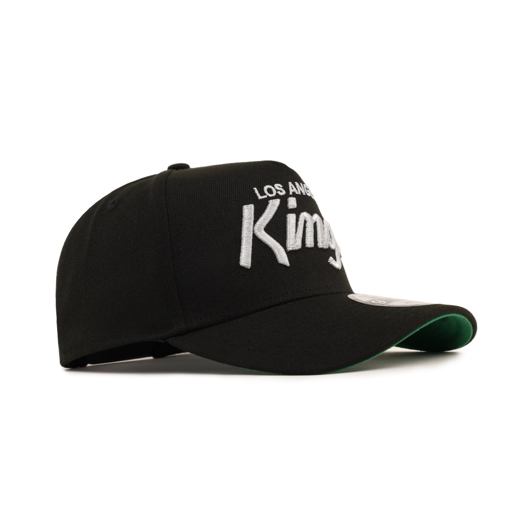 Los Angeles Kings Retro Script Black 9Forty A-Frame Snapback