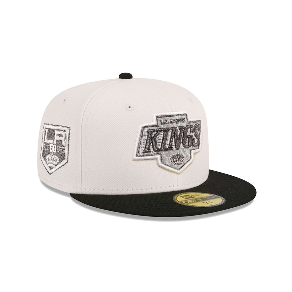 Los Angeles Kings Stone Black 2 Tone 50th Anniversary SP NHL 59Fifty Fitted
