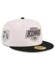Los Angeles Kings Stone Black 2 Tone 50th Anniversary SP NHL 59Fifty Fitted