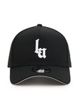 Los Angeles Old English Black On White 9Forty A-Frame Snapback