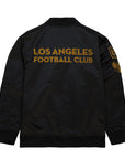 Mitchell & Ness Los Angeles Football Club LAFC Lightweight Satin Bomber Jacket