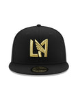 Los Angeles Football Club LAFC Black Metallic Gold 59Fifty MLS Fitted Cap