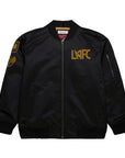 Mitchell & Ness Los Angeles Football Club LAFC Lightweight Satin Bomber Jacket