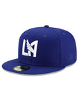 Los Angeles Football Club LAFC Royal On White 59Fifty MLS Fitted Cap
