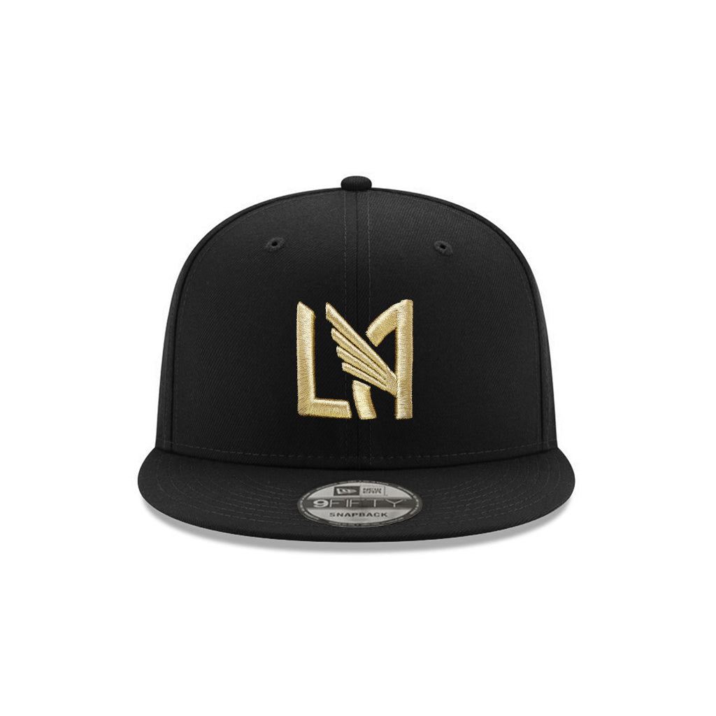 Los Angeles Football Club LAFC MLS Black Metallic Gold Street Badge SP 9Fifty Snapback
