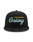Los Angeles LA Galaxy Black Retro Script Alternate Logo SP 59Fifty Fitted