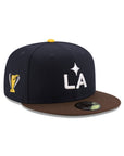 Los Angeles LA Galaxy Navy Brown Trophy SP 59Fifty Fitted