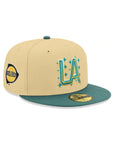 Los Angeles LA Galaxy Vegas Gold Green 2 Tone Alternate Logo SP 59Fifty Fitted